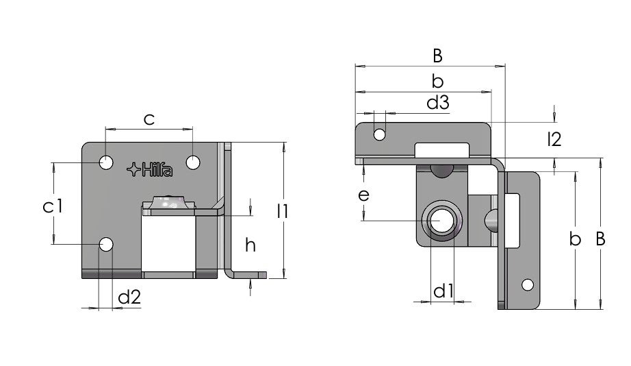 Szkic Uchwyt meblowy MB12